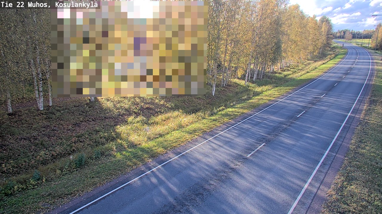 Kelikamerat Kuva Tie 22 Muhos, Kosulankylä, Muhos, Pohjois-Pohjanmaa