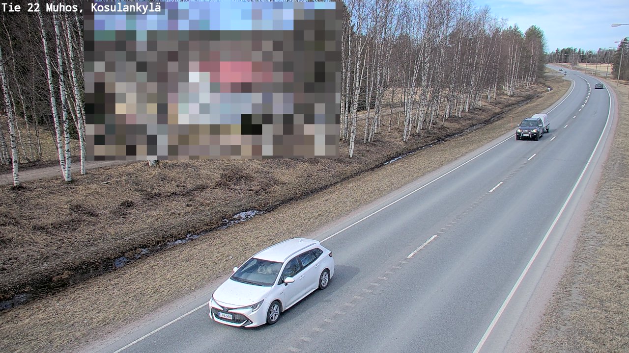 Kelikamerat Kuva Tie 22 Muhos, Kosulankylä, Muhos, Pohjois-Pohjanmaa