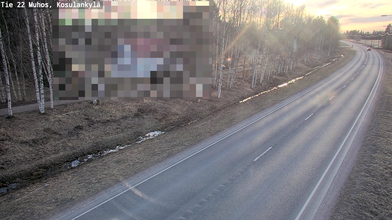 Kelikamerat Kuva Tie 22 Muhos, Kosulankylä, Muhos, Pohjois-Pohjanmaa