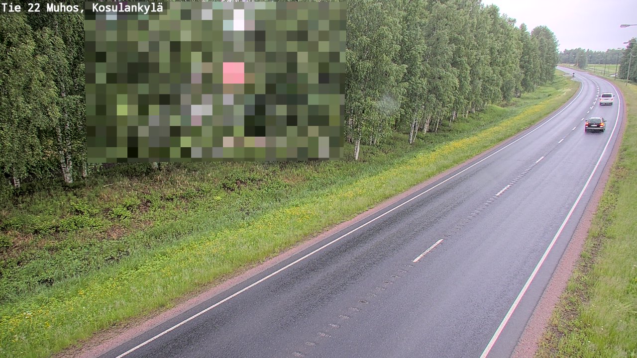 Kelikamerat Kuva Tie 22 Muhos, Kosulankylä, Muhos, Pohjois-Pohjanmaa