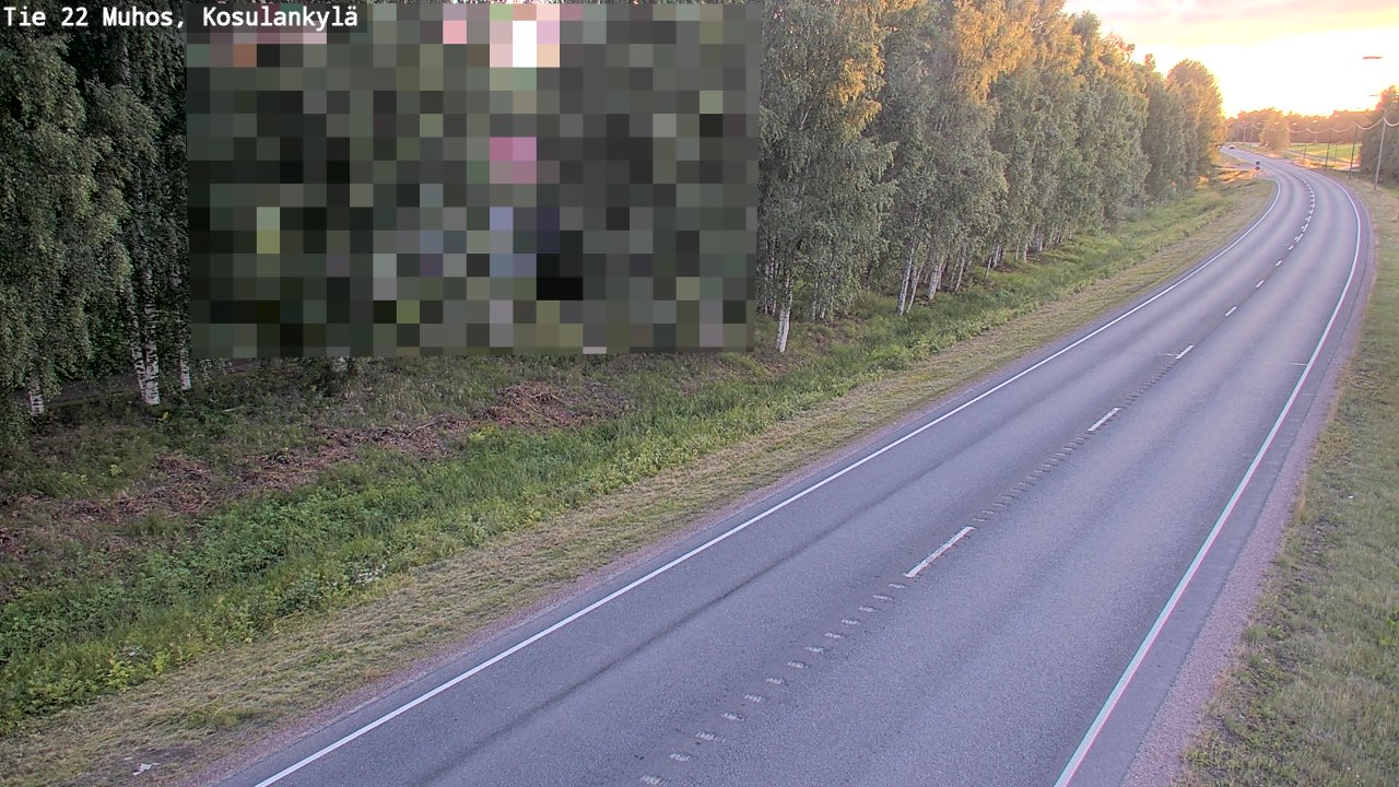 Kelikamerat Kuva Tie 22 Muhos, Kosulankylä, Muhos, Pohjois-Pohjanmaa