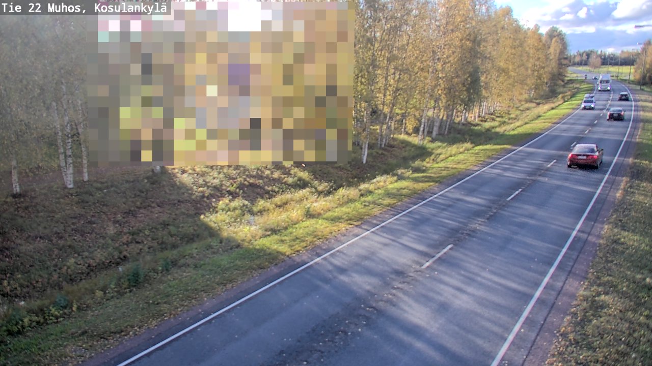 Kelikamerat Kuva Tie 22 Muhos, Kosulankylä, Muhos, Pohjois-Pohjanmaa