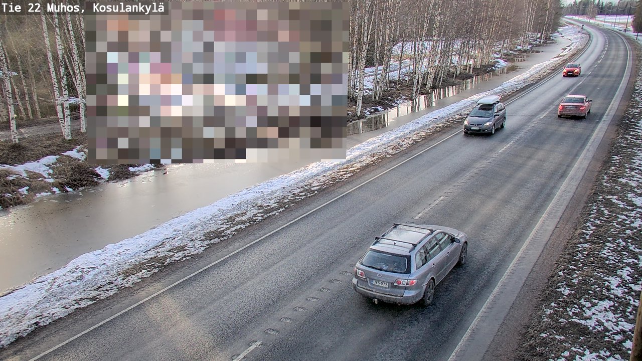 Kelikamerat Kuva Tie 22 Muhos, Kosulankylä, Muhos, Pohjois-Pohjanmaa