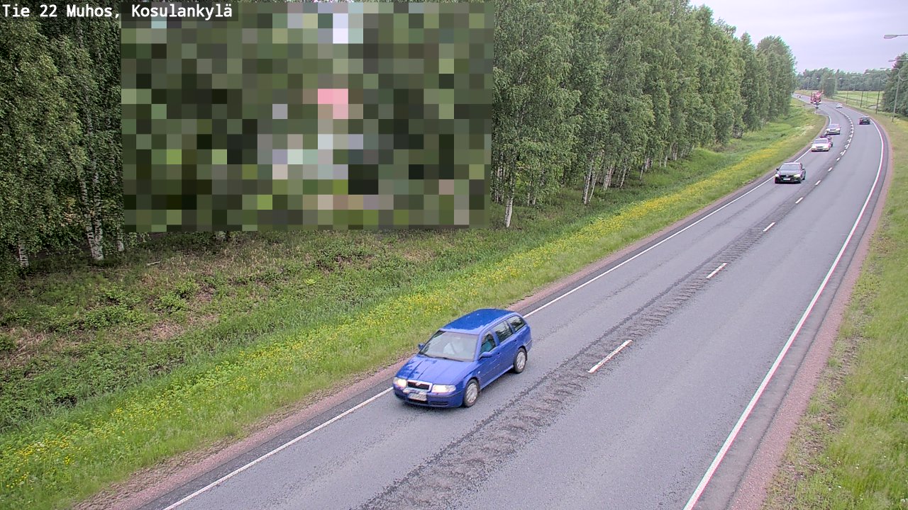 Kelikamerat Kuva Tie 22 Muhos, Kosulankylä, Muhos, Pohjois-Pohjanmaa