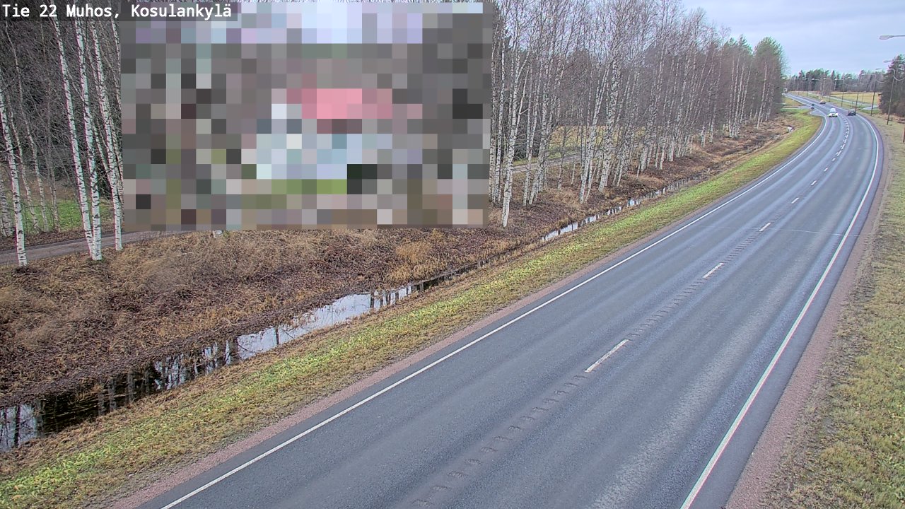 Kelikamerat Kuva Tie 22 Muhos, Kosulankylä, Muhos, Pohjois-Pohjanmaa