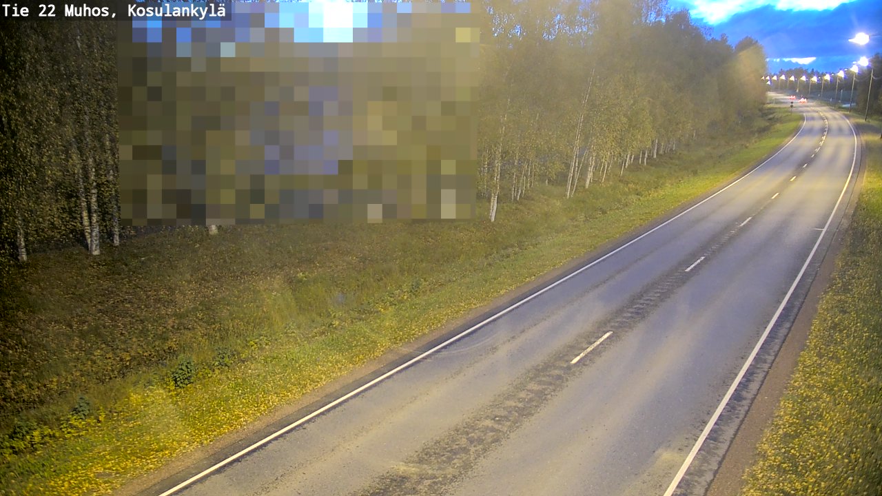 Kelikamerat Kuva Tie 22 Muhos, Kosulankylä, Muhos, Pohjois-Pohjanmaa