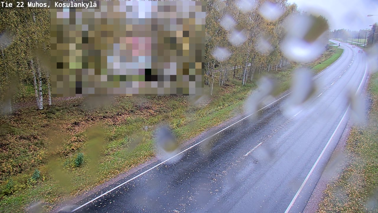 Weather Camera Image Road 22 Muhos, Kosulankylä, Muhos, Pohjois-Pohjanmaa