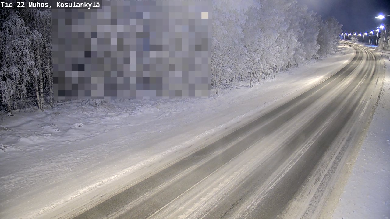 Weather Camera Image Road 22 Muhos, Kosulankylä, Muhos, Pohjois-Pohjanmaa