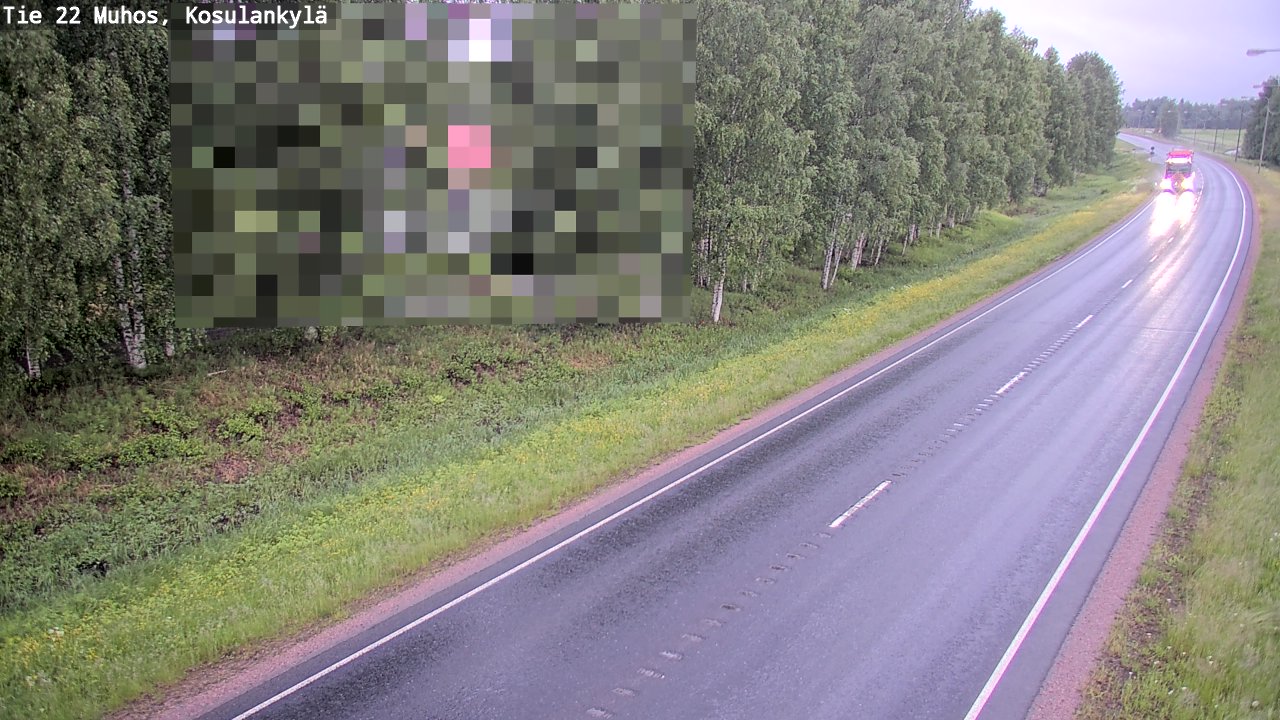 Kelikamerat Kuva Tie 22 Muhos, Kosulankylä, Muhos, Pohjois-Pohjanmaa