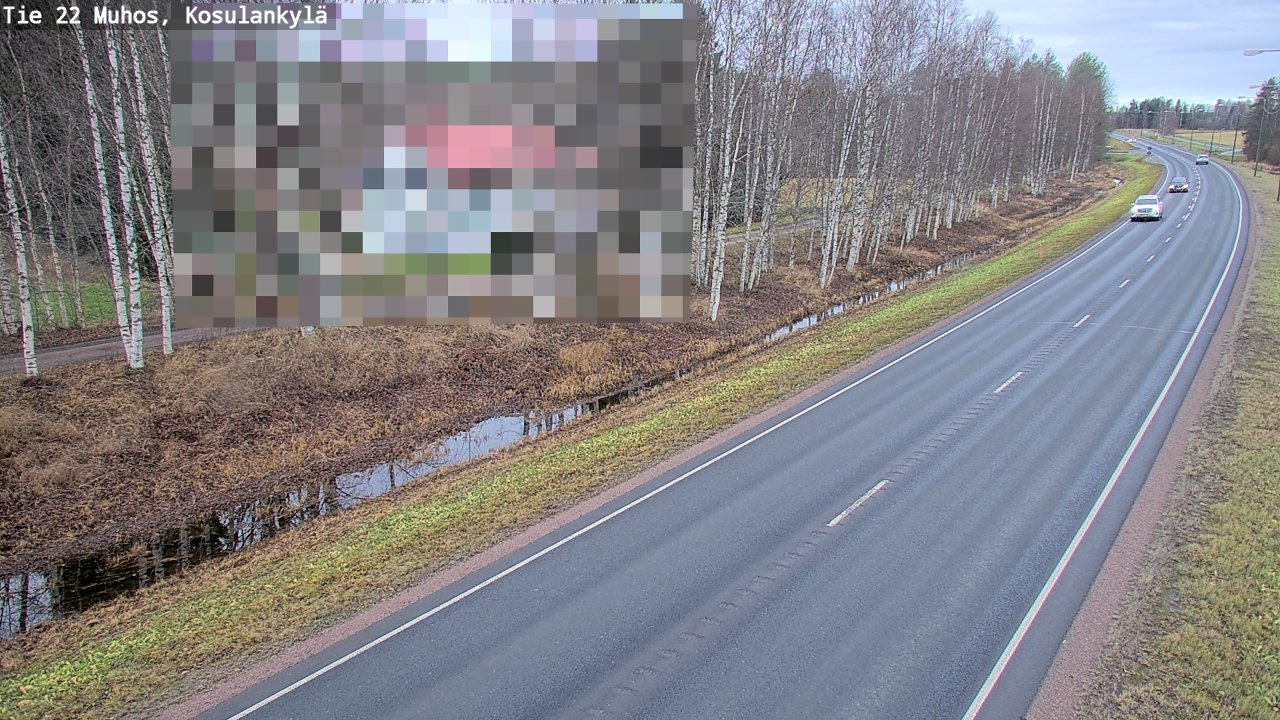 Kelikamerat Kuva Tie 22 Muhos, Kosulankylä, Muhos, Pohjois-Pohjanmaa