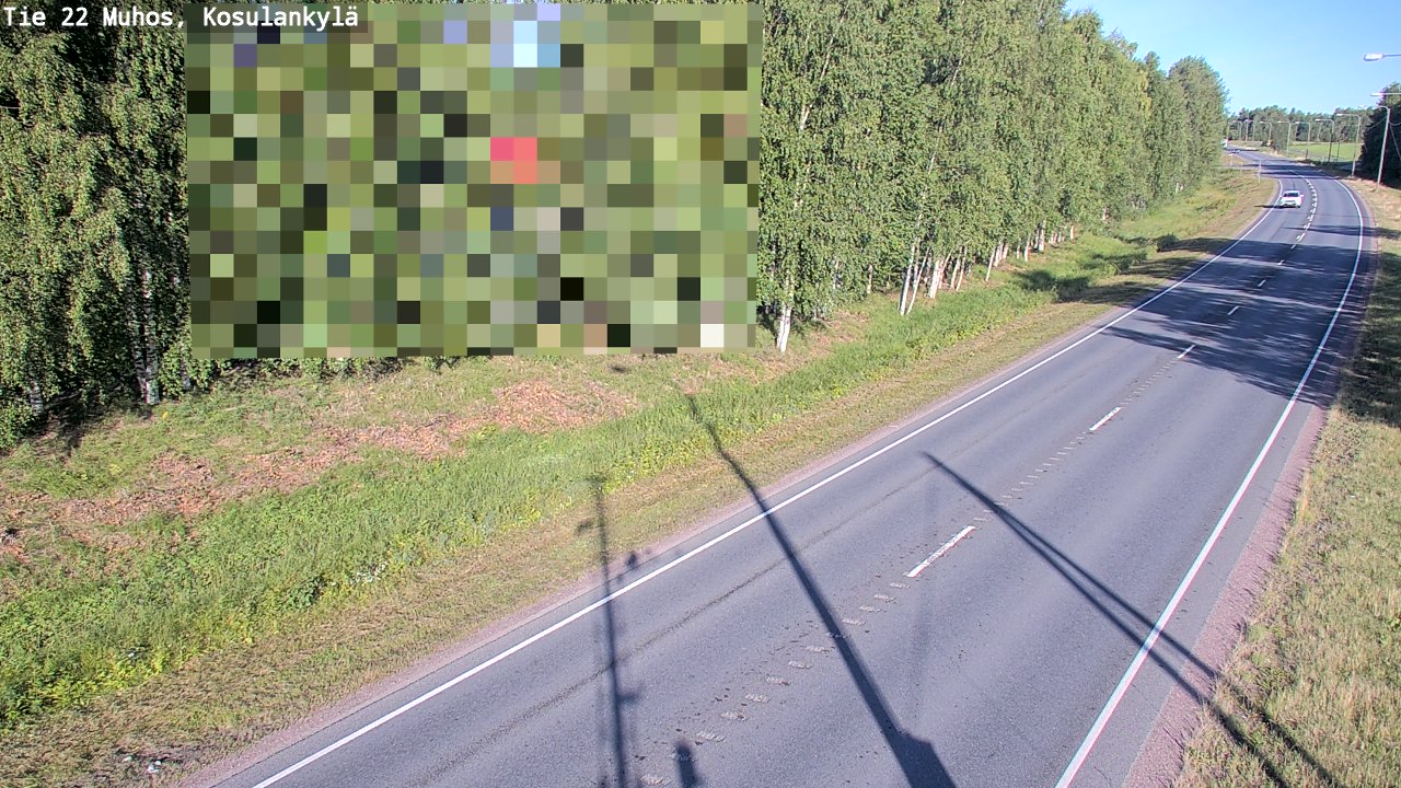 Weather Camera Image Road 22 Muhos, Kosulankylä, Muhos, Pohjois-Pohjanmaa