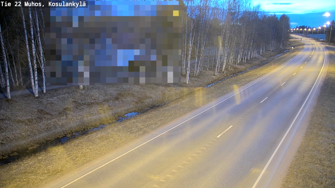 Kelikamerat Kuva Tie 22 Muhos, Kosulankylä, Muhos, Pohjois-Pohjanmaa