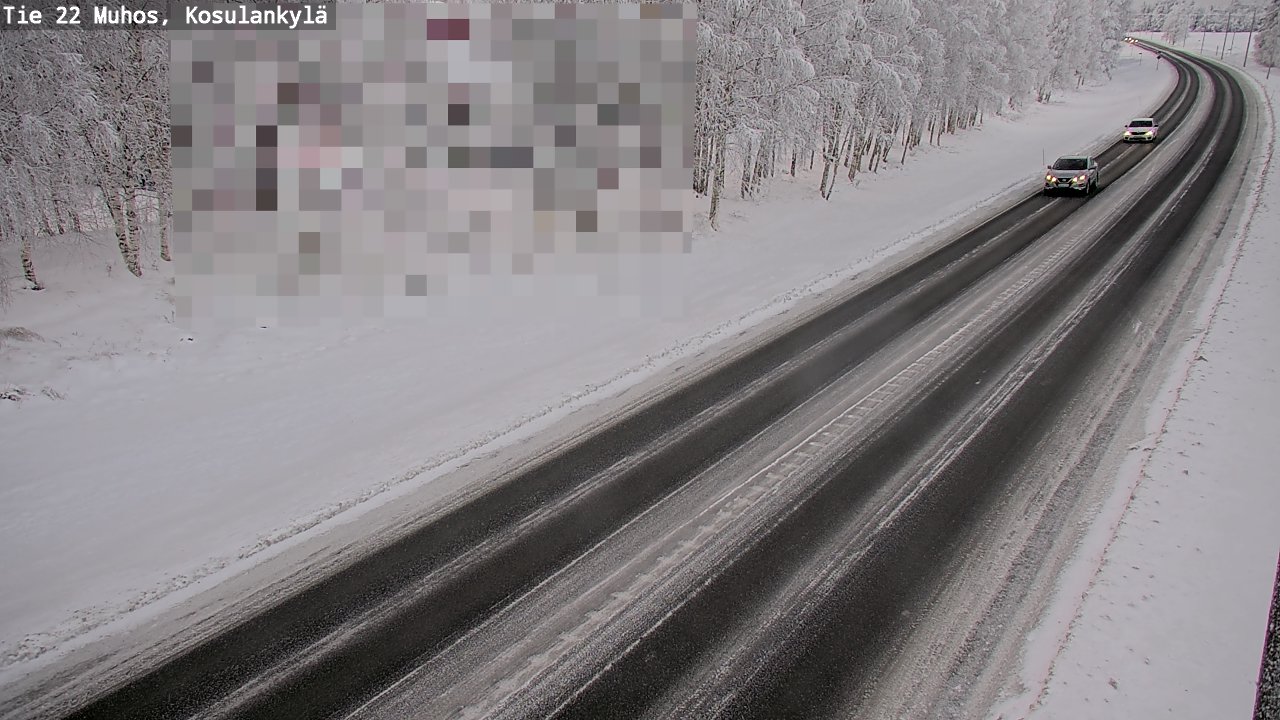 Weather Camera Image Väg 22 Muhos, Kosulankylä, Muhos, Pohjois-Pohjanmaa