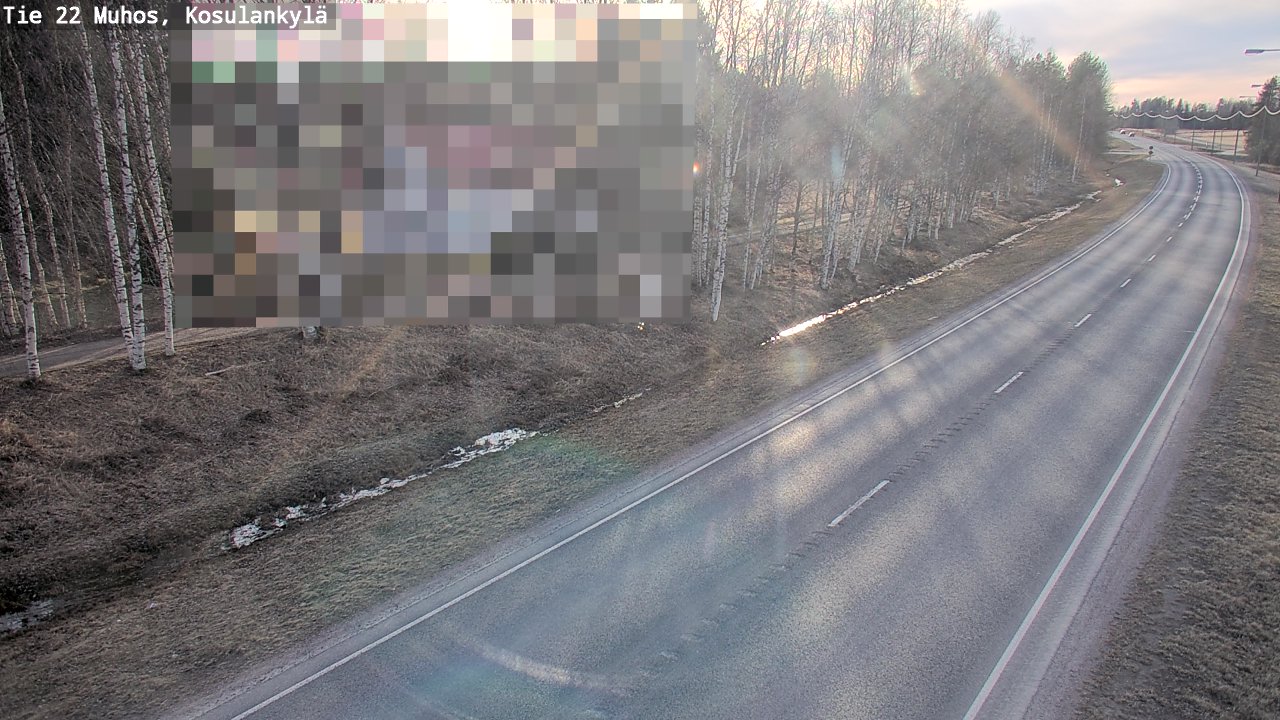 Kelikamerat Kuva Tie 22 Muhos, Kosulankylä, Muhos, Pohjois-Pohjanmaa