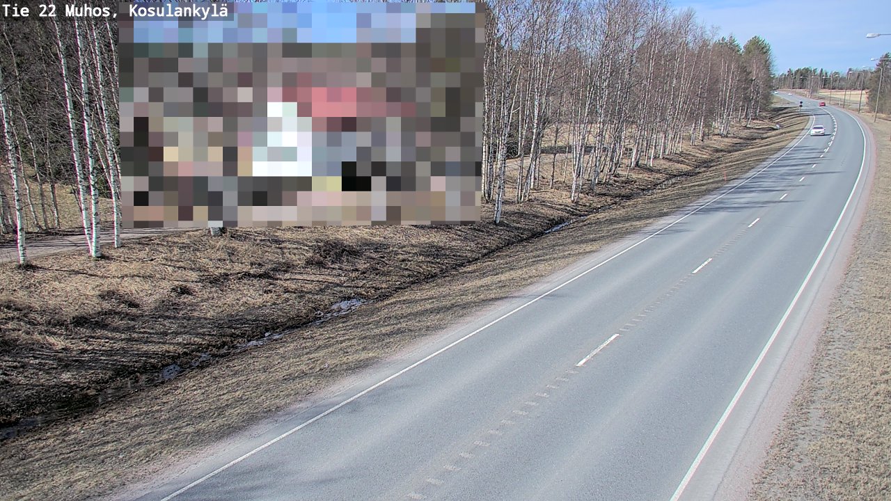 Kelikamerat Kuva Tie 22 Muhos, Kosulankylä, Muhos, Pohjois-Pohjanmaa