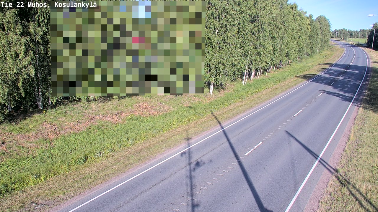 Weather Camera Image Road 22 Muhos, Kosulankylä, Muhos, Pohjois-Pohjanmaa