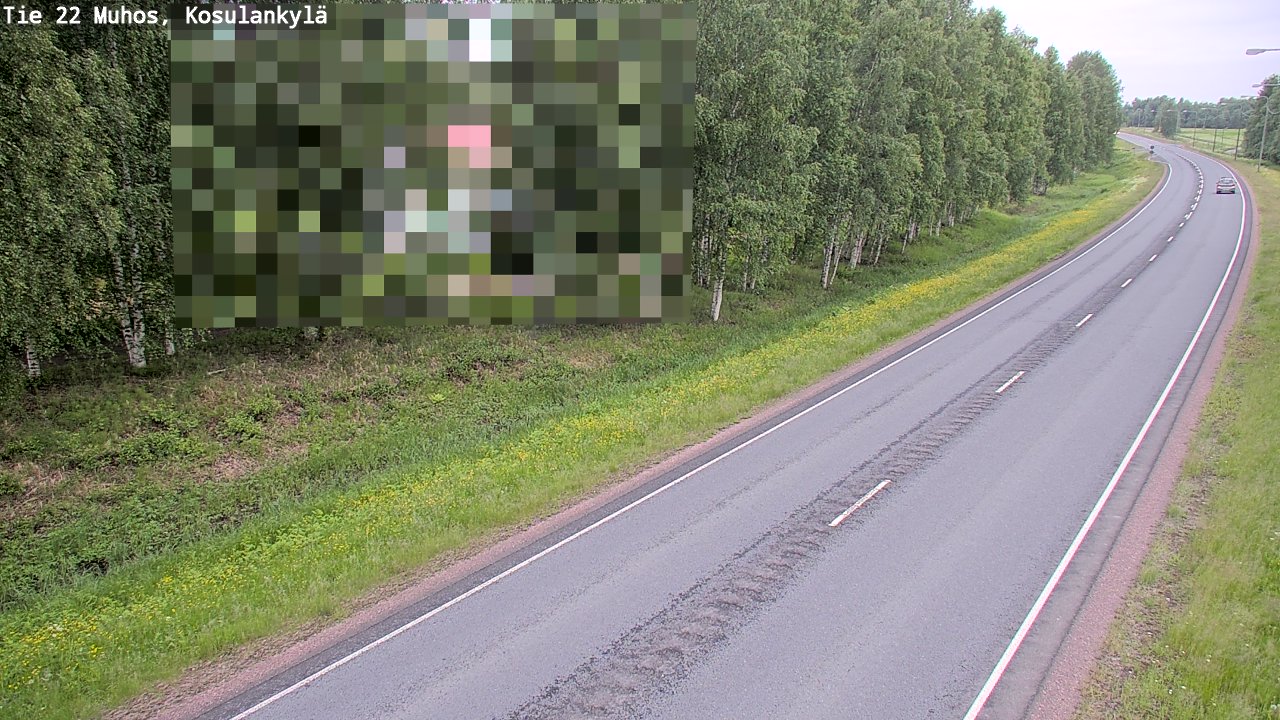 Kelikamerat Kuva Tie 22 Muhos, Kosulankylä, Muhos, Pohjois-Pohjanmaa
