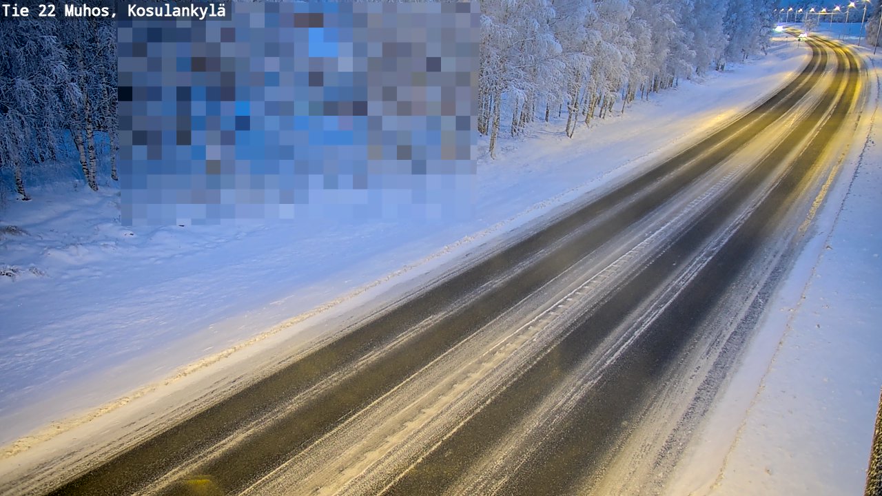 Kelikamerat Kuva Tie 22 Muhos, Kosulankylä, Muhos, Pohjois-Pohjanmaa