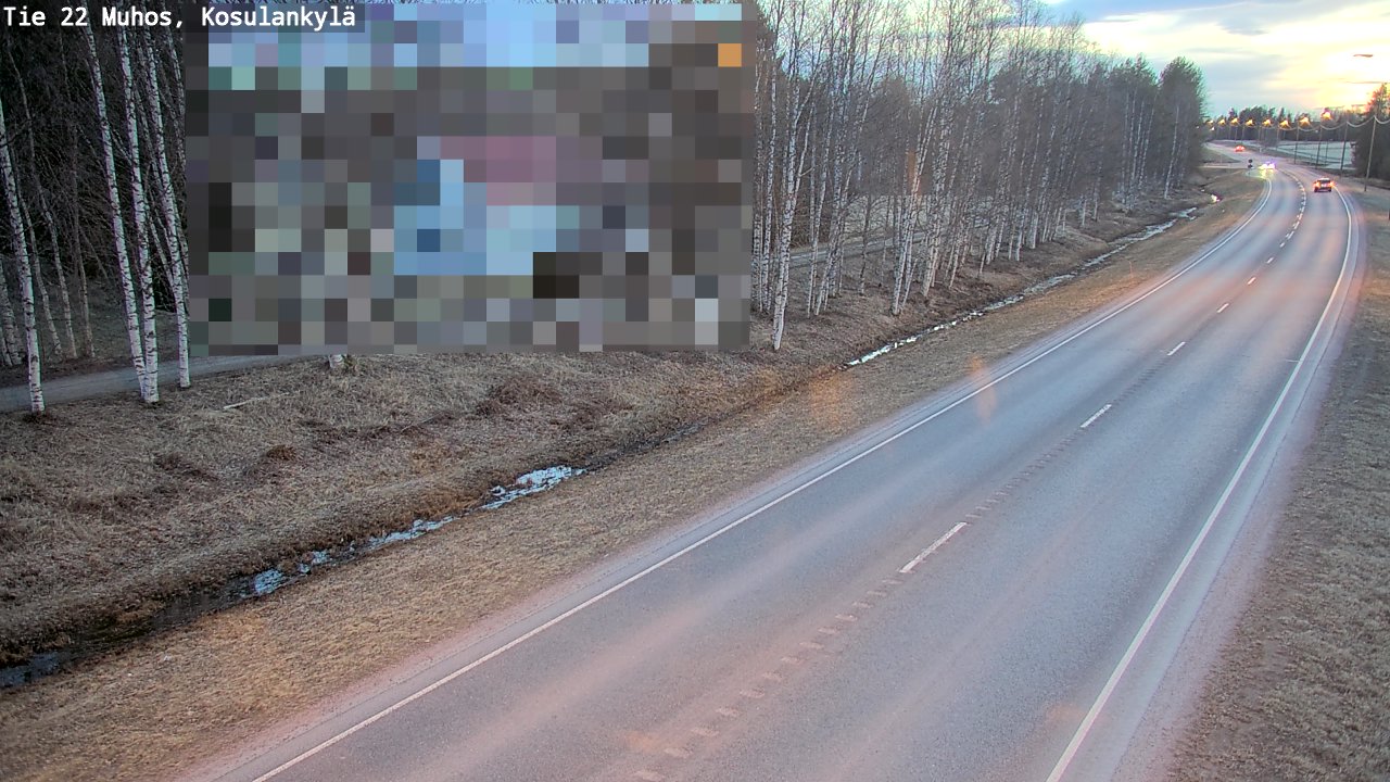 Kelikamerat Kuva Tie 22 Muhos, Kosulankylä, Muhos, Pohjois-Pohjanmaa