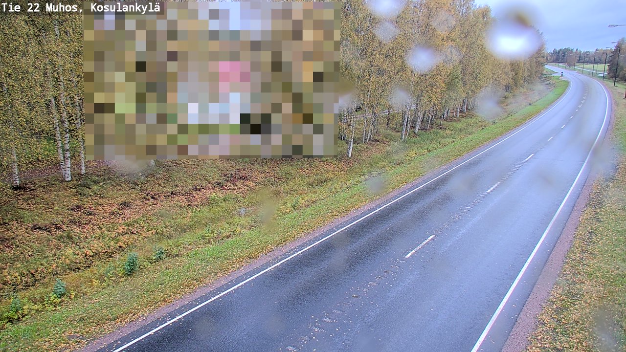 Weather Camera Image Road 22 Muhos, Kosulankylä, Muhos, Pohjois-Pohjanmaa