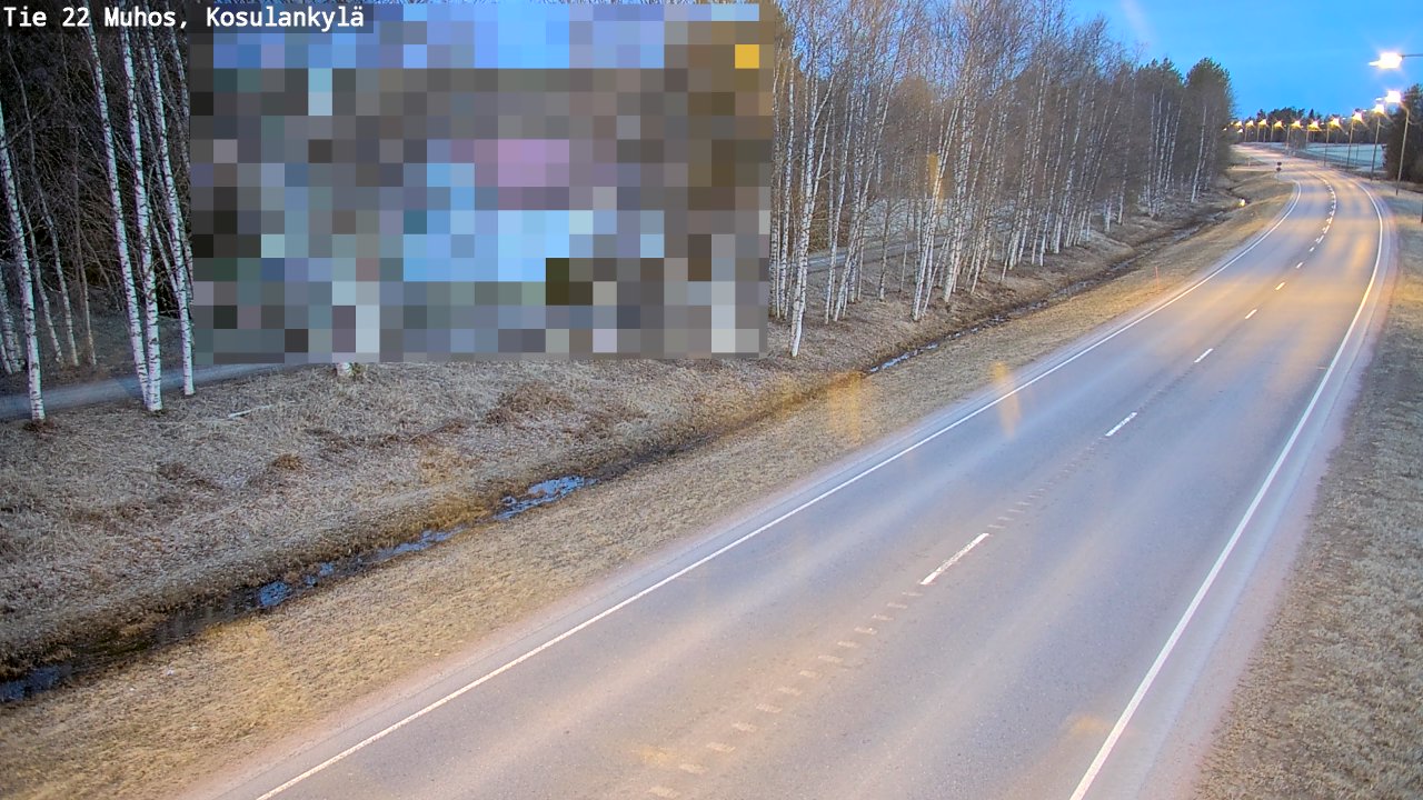 Kelikamerat Kuva Tie 22 Muhos, Kosulankylä, Muhos, Pohjois-Pohjanmaa