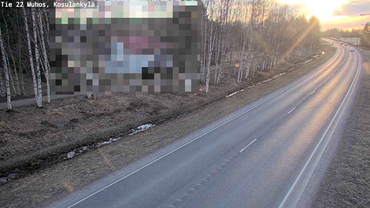 Kelikamerat Kuva Tie 22 Muhos, Kosulankylä, Muhos, Pohjois-Pohjanmaa