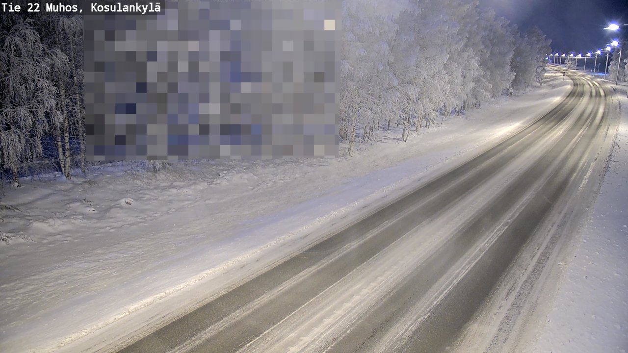 Weather Camera Image Road 22 Muhos, Kosulankylä, Muhos, Pohjois-Pohjanmaa