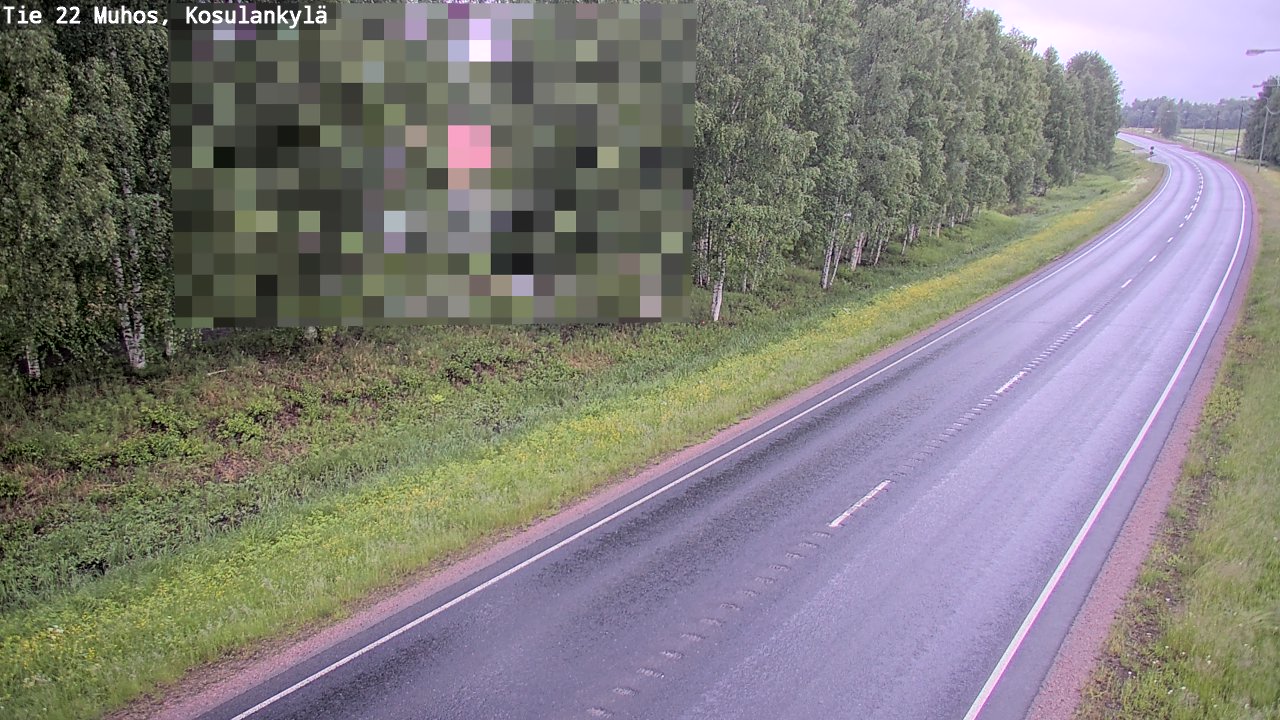 Kelikamerat Kuva Tie 22 Muhos, Kosulankylä, Muhos, Pohjois-Pohjanmaa