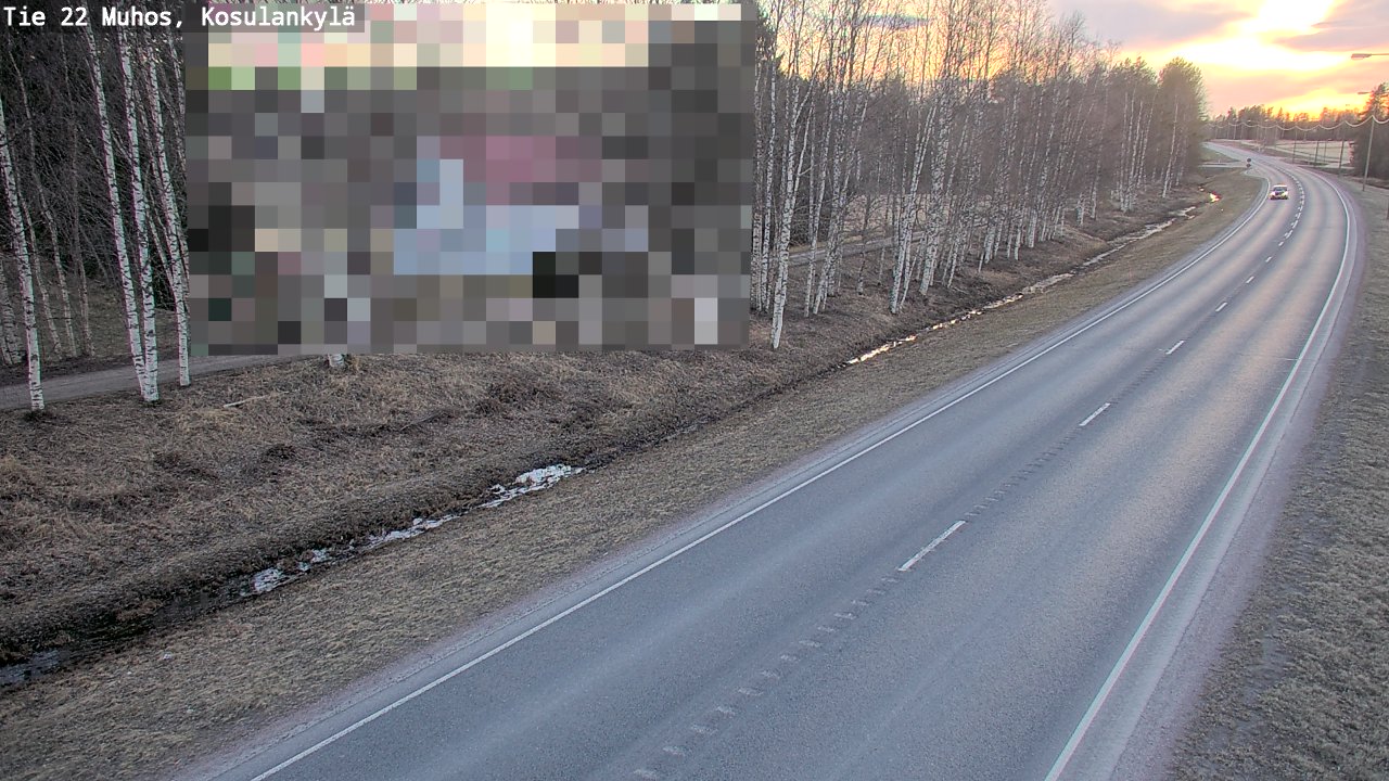 Kelikamerat Kuva Tie 22 Muhos, Kosulankylä, Muhos, Pohjois-Pohjanmaa