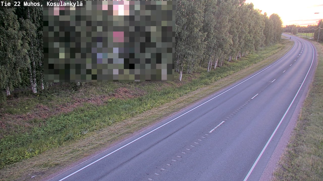 Kelikamerat Kuva Tie 22 Muhos, Kosulankylä, Muhos, Pohjois-Pohjanmaa