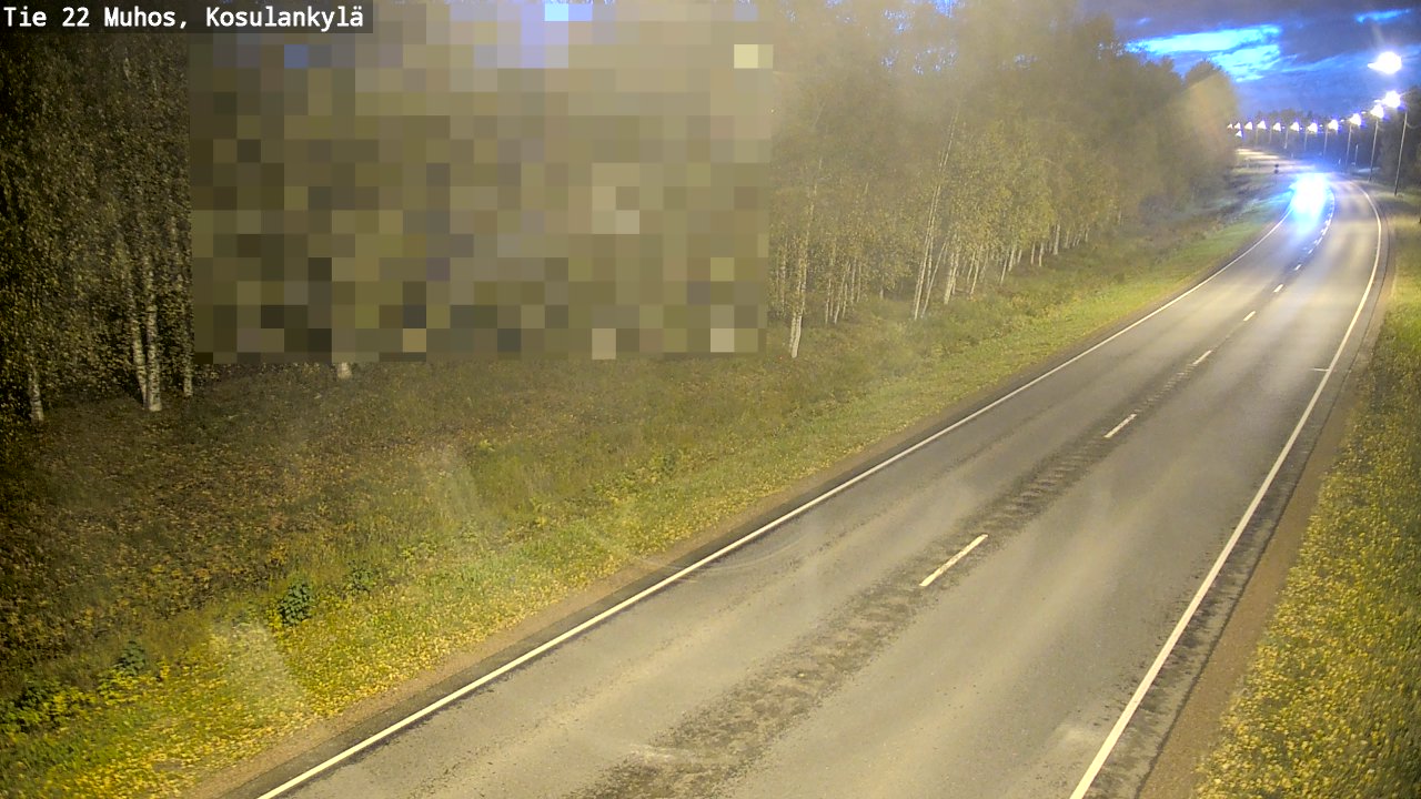 Kelikamerat Kuva Tie 22 Muhos, Kosulankylä, Muhos, Pohjois-Pohjanmaa
