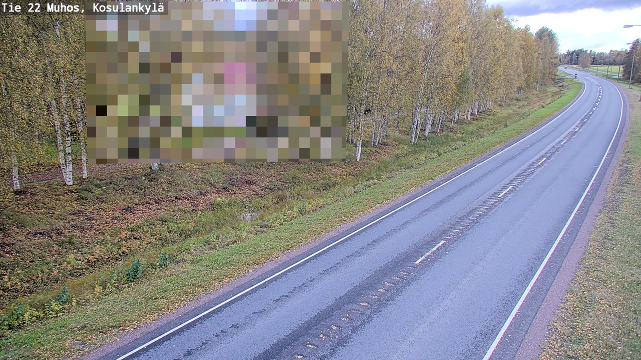 Kelikamerat Kuva Tie 22 Muhos, Kosulankylä, Muhos, Pohjois-Pohjanmaa