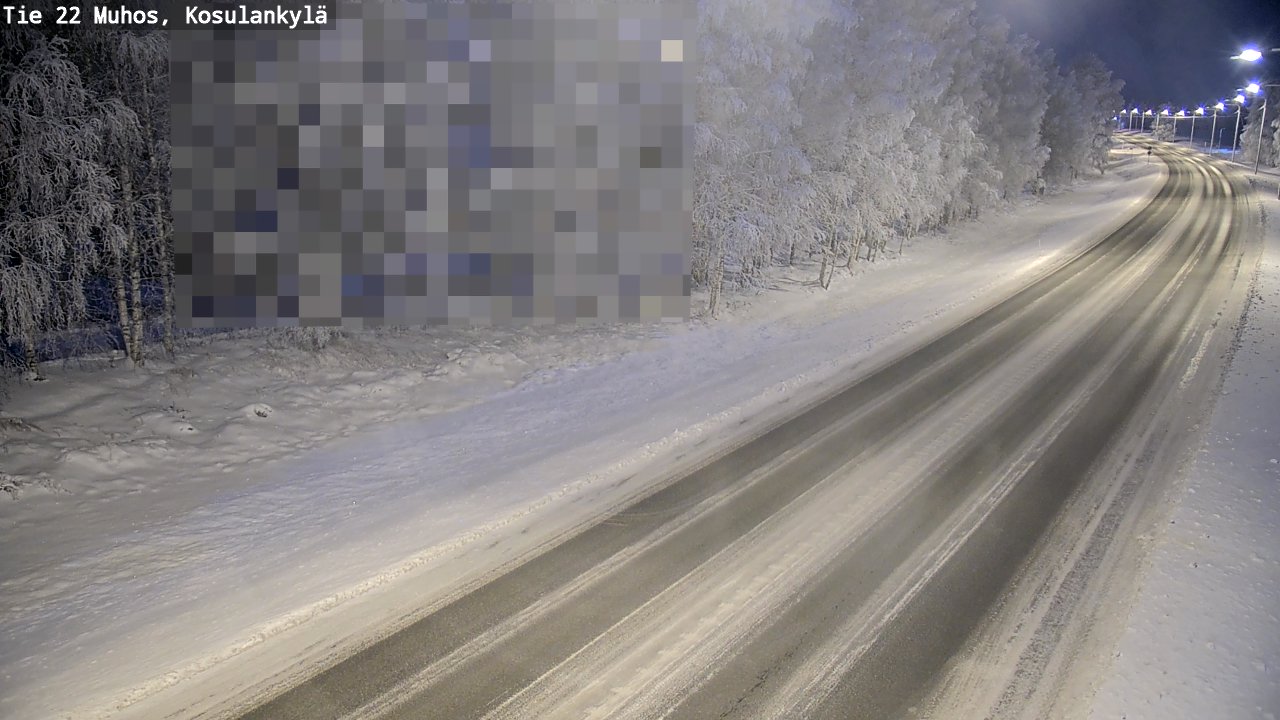 Weather Camera Image Road 22 Muhos, Kosulankylä, Muhos, Pohjois-Pohjanmaa