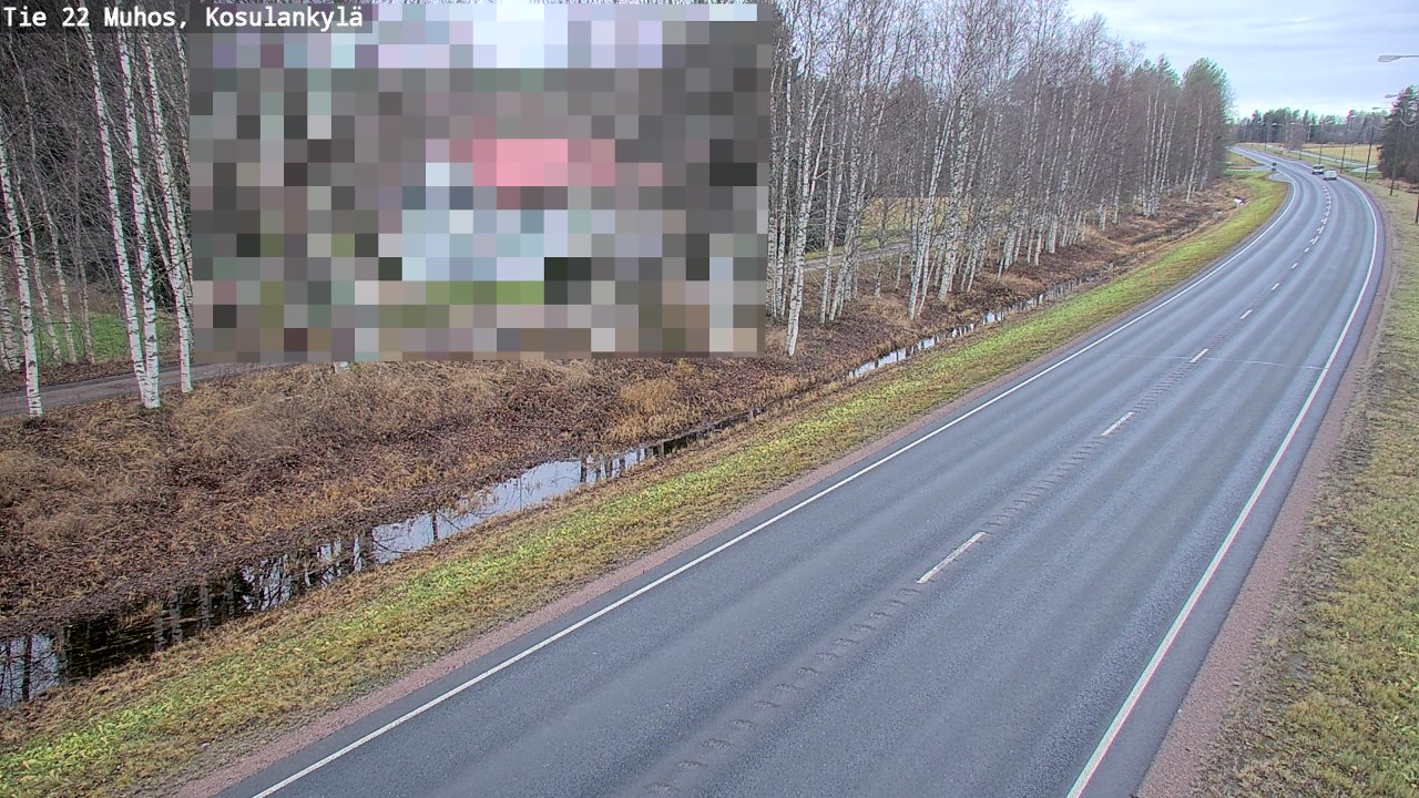 Kelikamerat Kuva Tie 22 Muhos, Kosulankylä, Muhos, Pohjois-Pohjanmaa