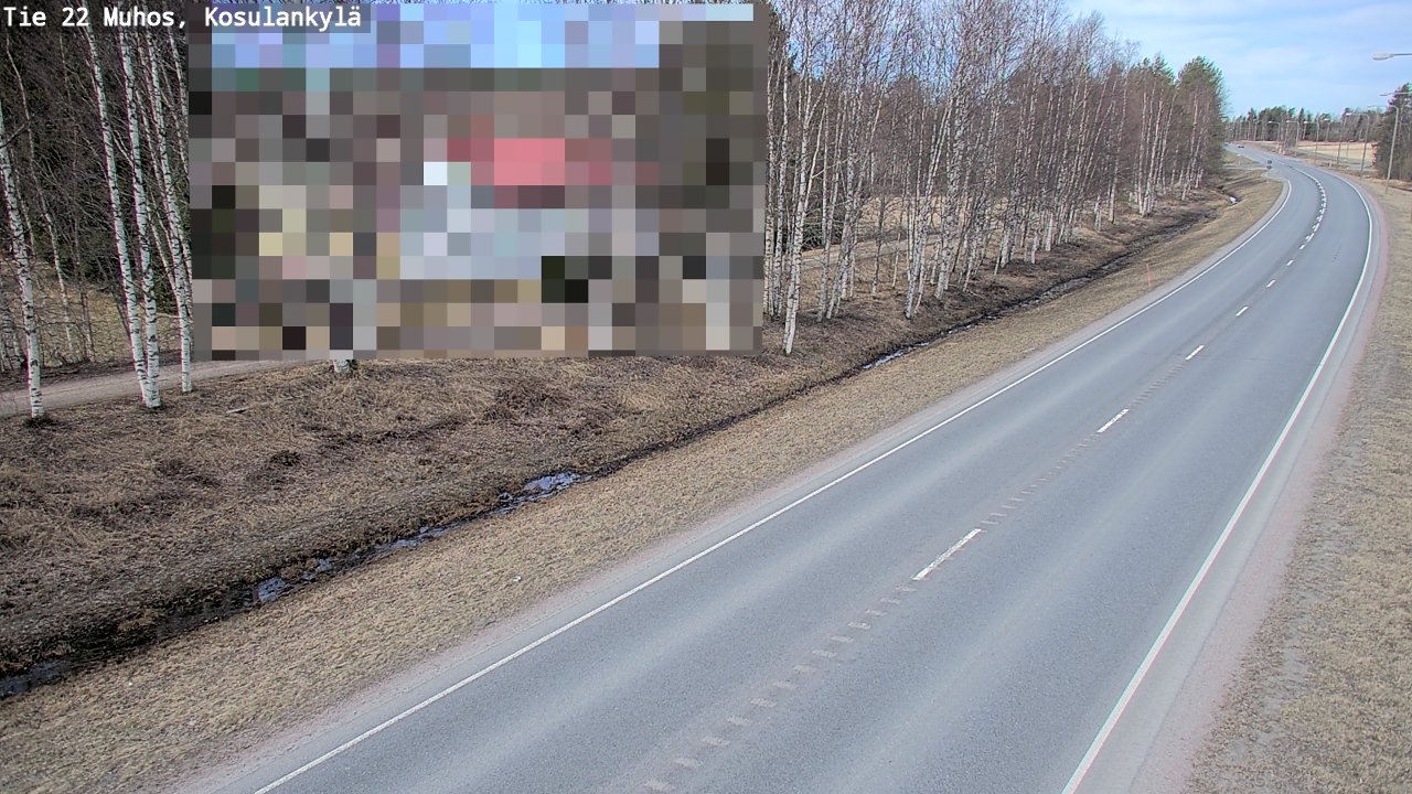 Kelikamerat Kuva Tie 22 Muhos, Kosulankylä, Muhos, Pohjois-Pohjanmaa