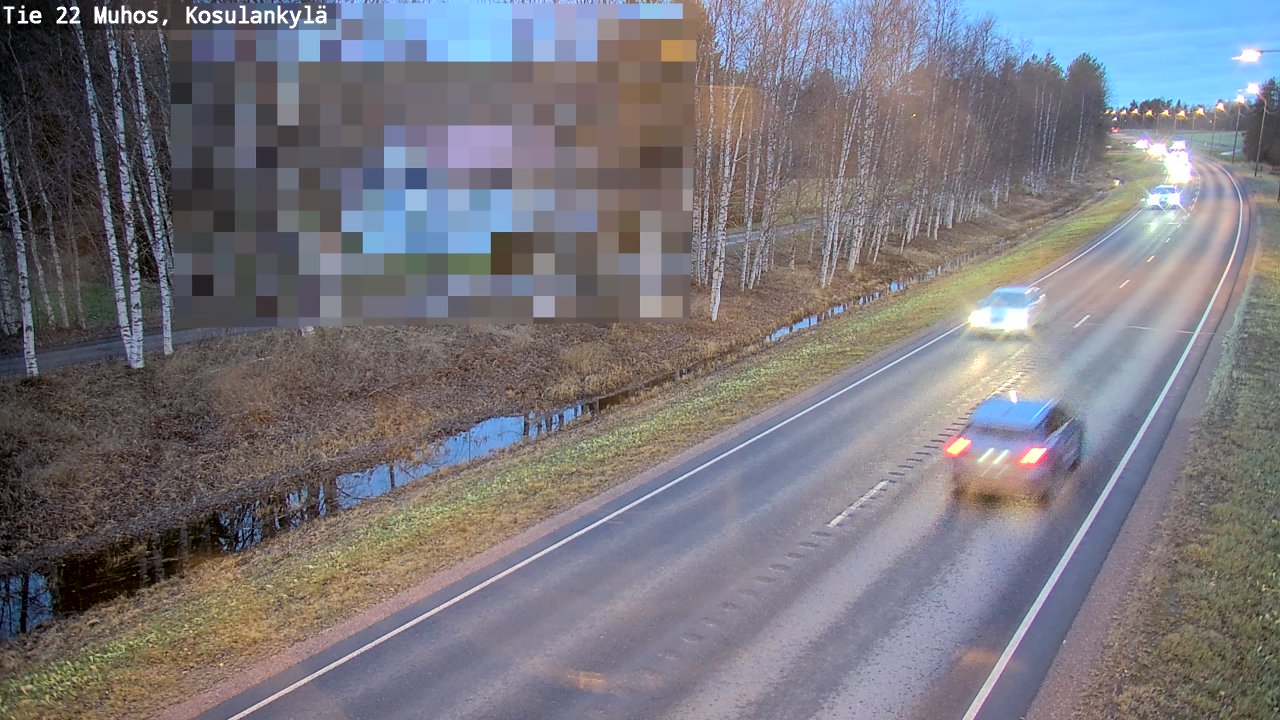 Kelikamerat Kuva Tie 22 Muhos, Kosulankylä, Muhos, Pohjois-Pohjanmaa