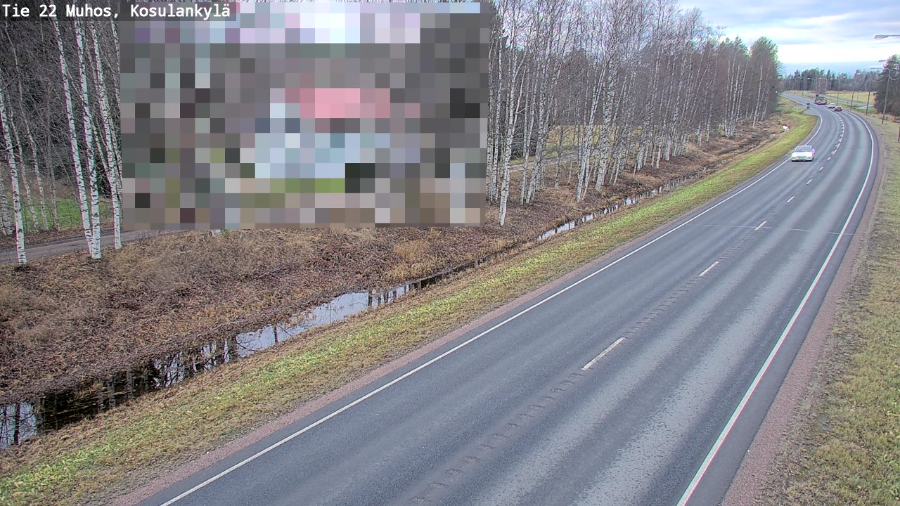 Kelikamerat Kuva Tie 22 Muhos, Kosulankylä, Muhos, Pohjois-Pohjanmaa