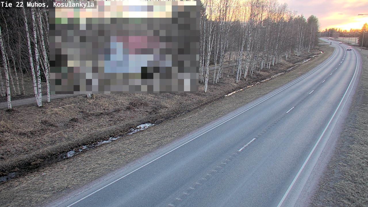 Kelikamerat Kuva Tie 22 Muhos, Kosulankylä, Muhos, Pohjois-Pohjanmaa
