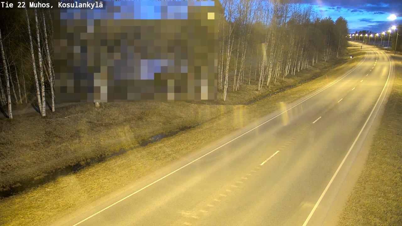 Kelikamerat Kuva Tie 22 Muhos, Kosulankylä, Muhos, Pohjois-Pohjanmaa