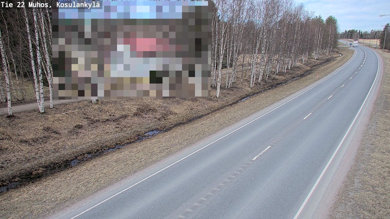 Kelikamerat Kuva Tie 22 Muhos, Kosulankylä, Muhos, Pohjois-Pohjanmaa