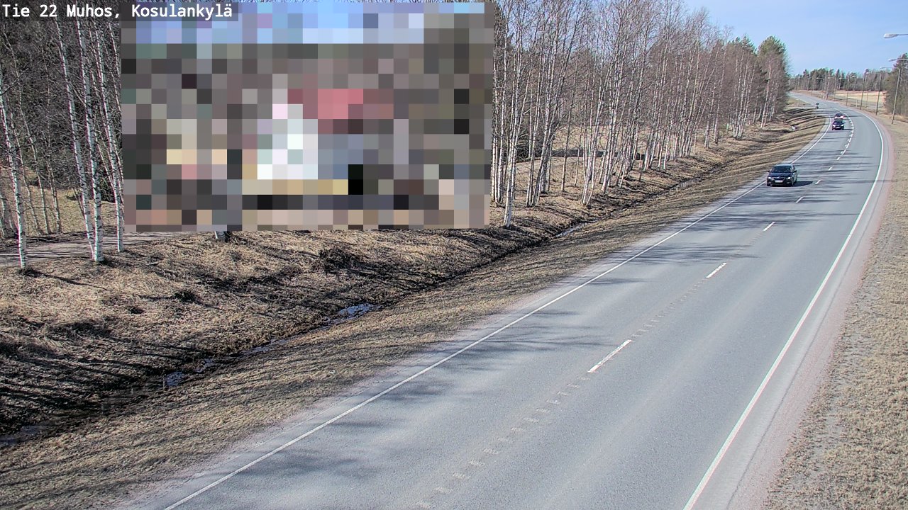 Kelikamerat Kuva Tie 22 Muhos, Kosulankylä, Muhos, Pohjois-Pohjanmaa