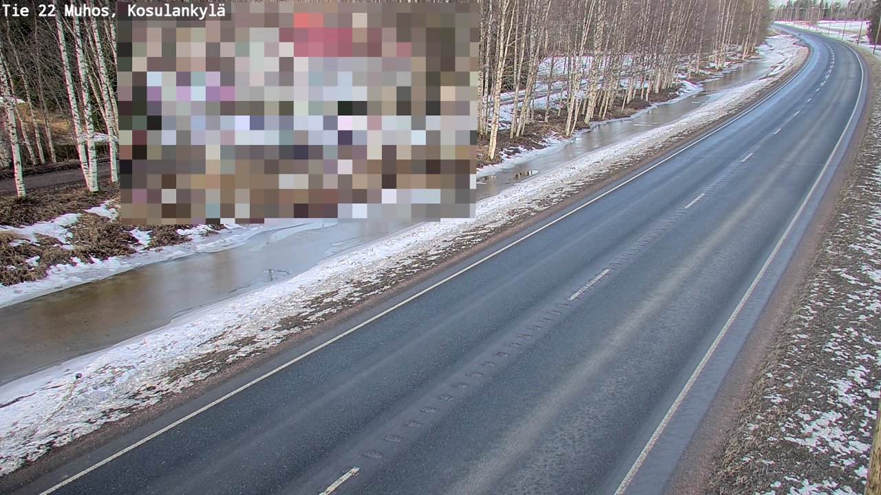 Kelikamerat Kuva Tie 22 Muhos, Kosulankylä, Muhos, Pohjois-Pohjanmaa