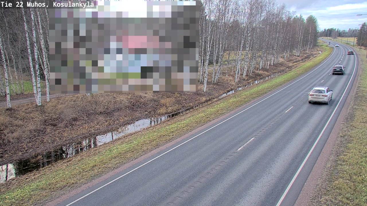 Kelikamerat Kuva Tie 22 Muhos, Kosulankylä, Muhos, Pohjois-Pohjanmaa