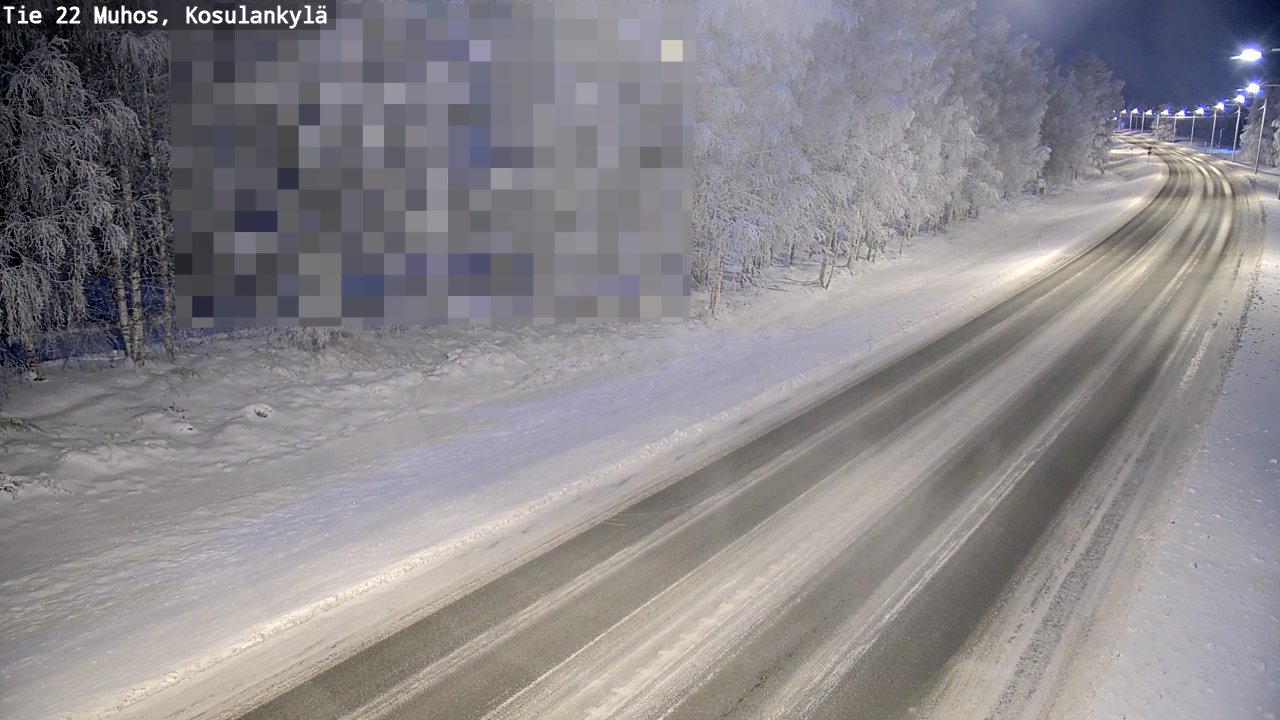 Weather Camera Image Road 22 Muhos, Kosulankylä, Muhos, Pohjois-Pohjanmaa