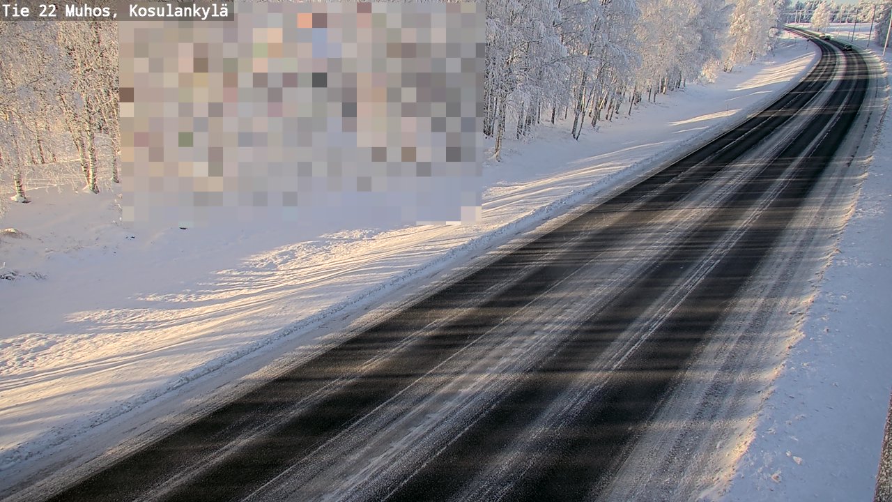 Weather Camera Image Road 22 Muhos, Kosulankylä, Muhos, Pohjois-Pohjanmaa