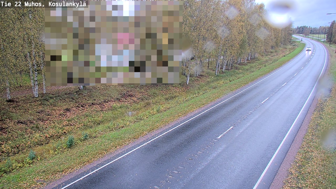 Weather Camera Image Road 22 Muhos, Kosulankylä, Muhos, Pohjois-Pohjanmaa
