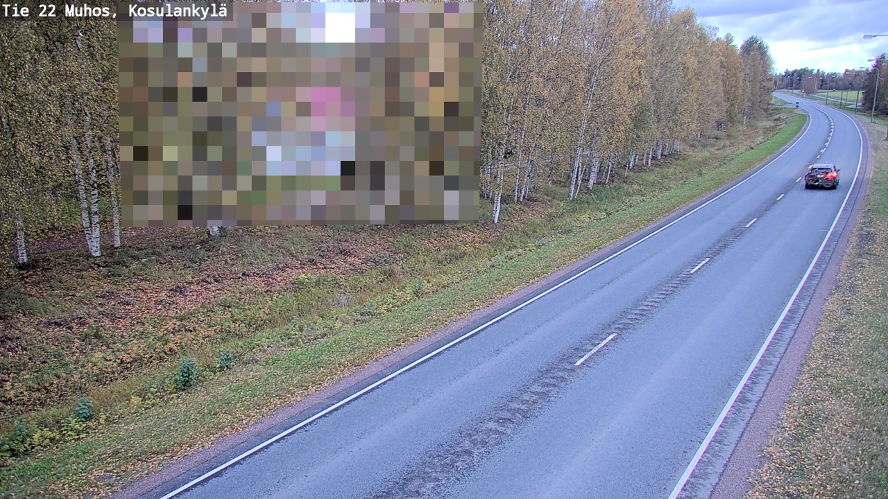 Kelikamerat Kuva Tie 22 Muhos, Kosulankylä, Muhos, Pohjois-Pohjanmaa