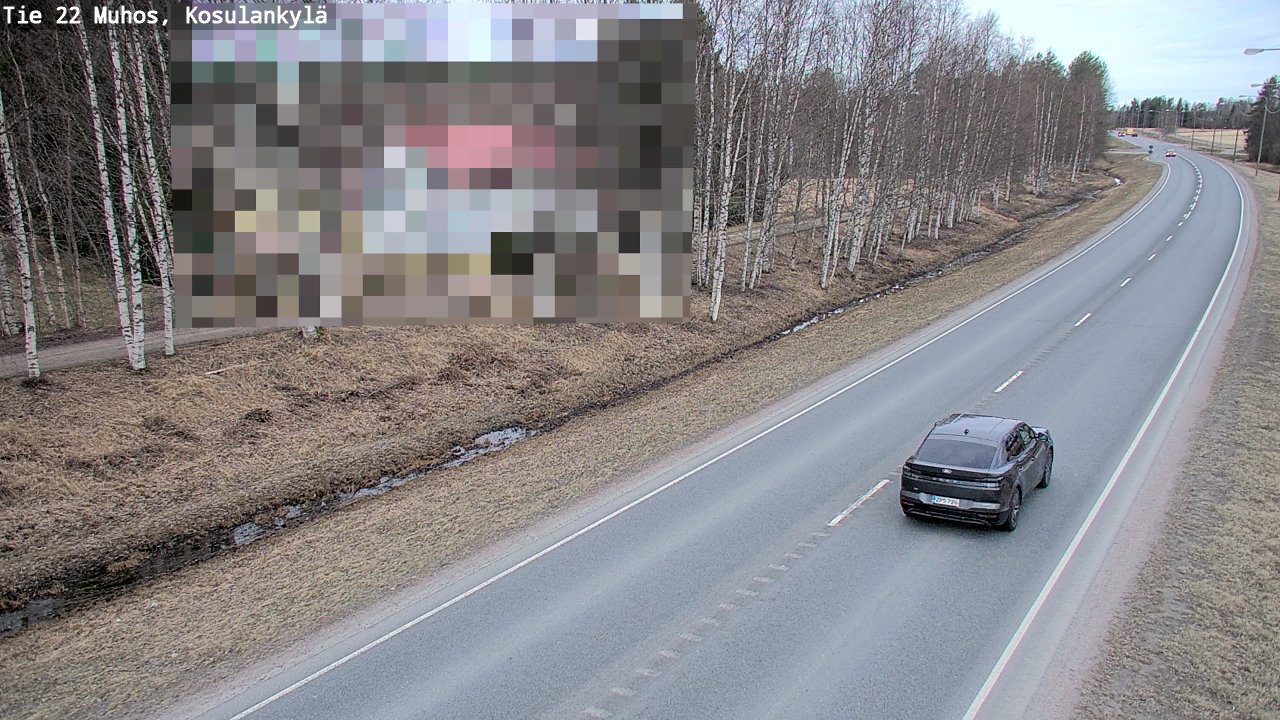 Weather Camera Image Road 22 Muhos, Kosulankylä, Muhos, Pohjois-Pohjanmaa