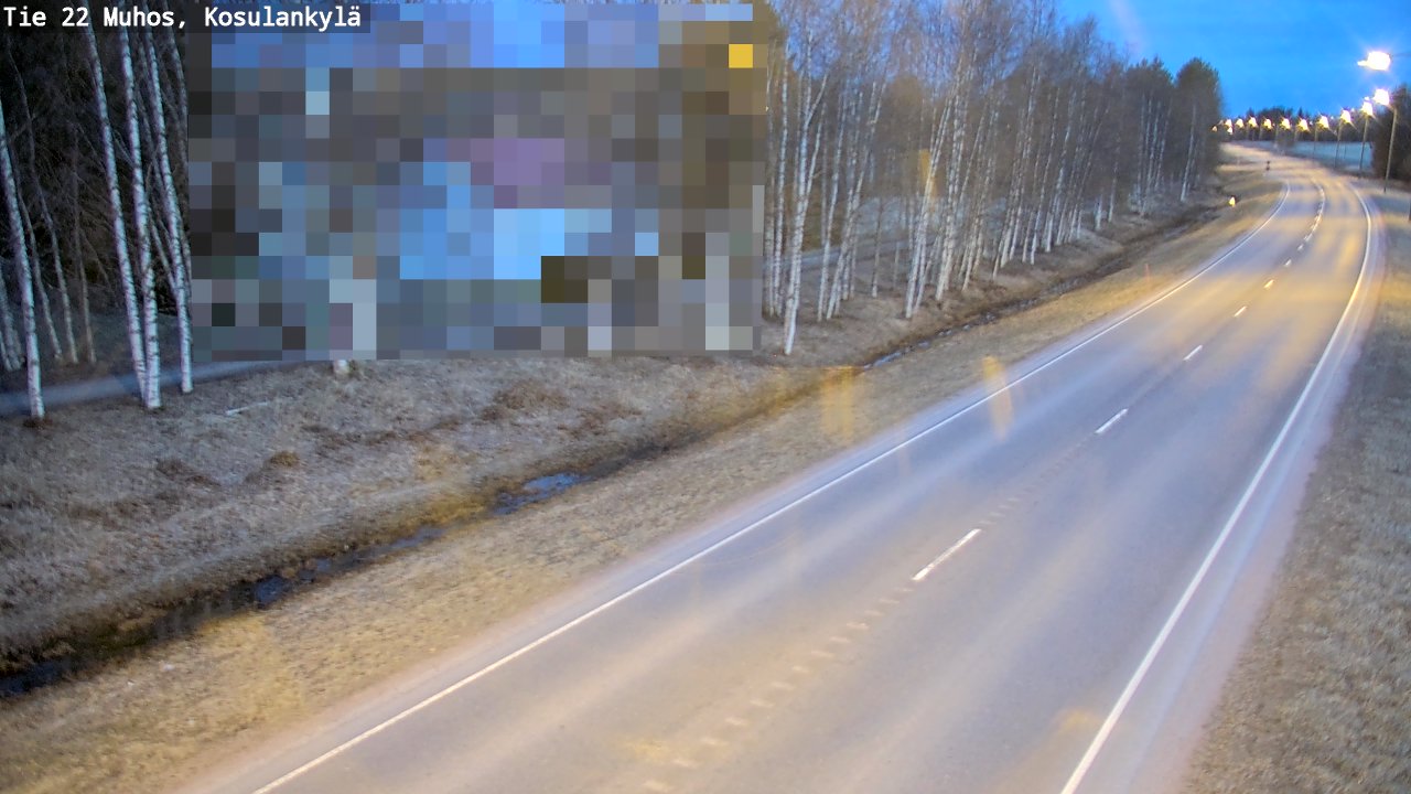 Kelikamerat Kuva Tie 22 Muhos, Kosulankylä, Muhos, Pohjois-Pohjanmaa