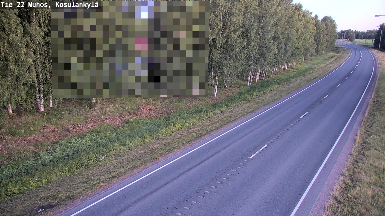 Kelikamerat Kuva Tie 22 Muhos, Kosulankylä, Muhos, Pohjois-Pohjanmaa